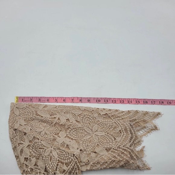 🍋 For Love & Lemons   Luna Lace Crop Top Pink Guava Size Small - Picture 4 of 7